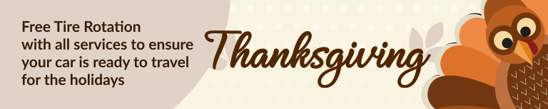 Thanksgiving Banner | We are closed November 28th